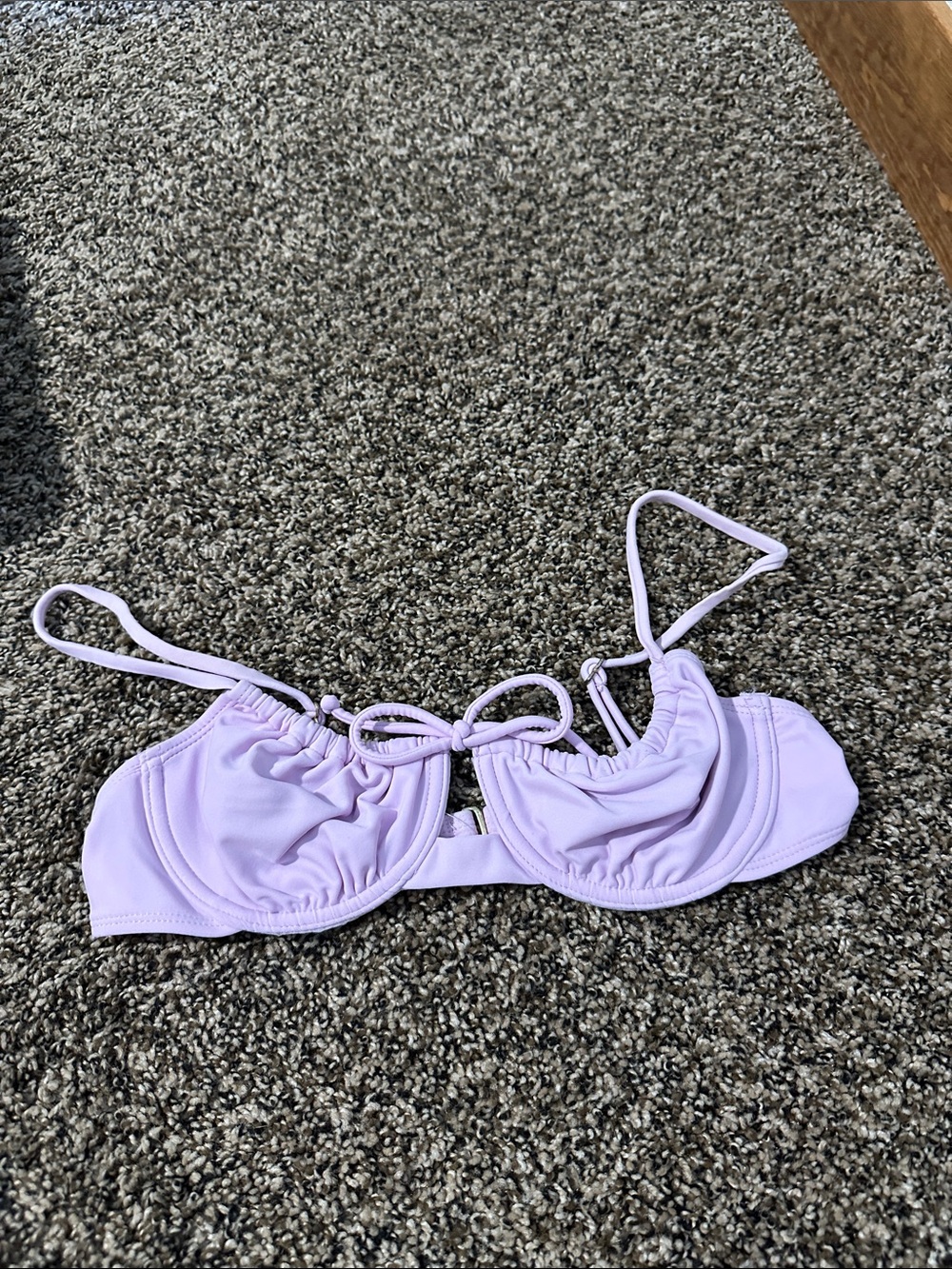 Target Lilac Ruched Underwire Bikini Top